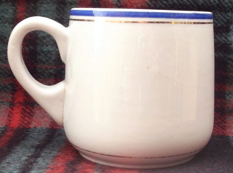 russian or soviet navy mug or cup with anchor