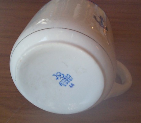 ww2 russian navy officer's mug bottom 