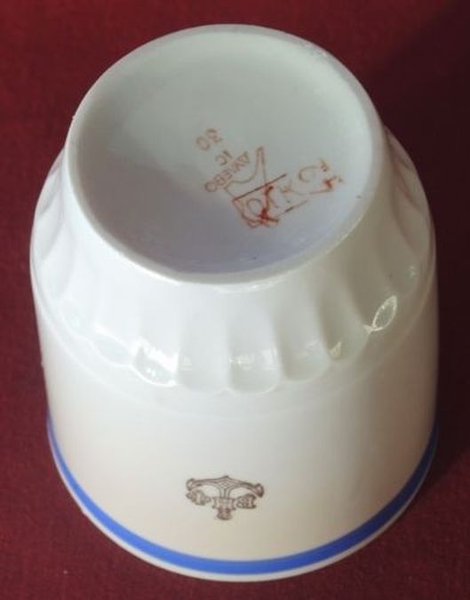 post WWII Cold War Soviet Navy or russian navy cup ca 1960