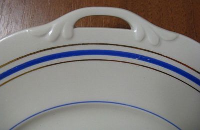 soviet navy serving platter handle detail