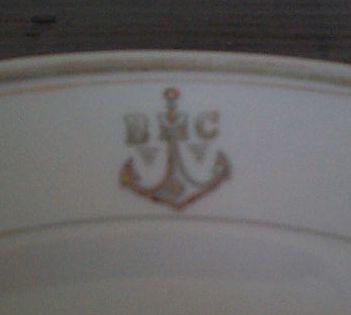 soviet navy senior officer dinner plate vmf anchor topmark #2