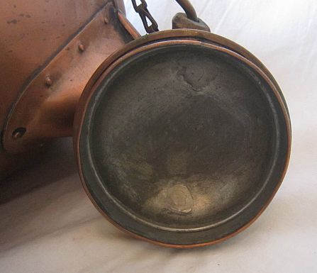 1890s us navy enlisted mess hall galley brass and copper coffee pot