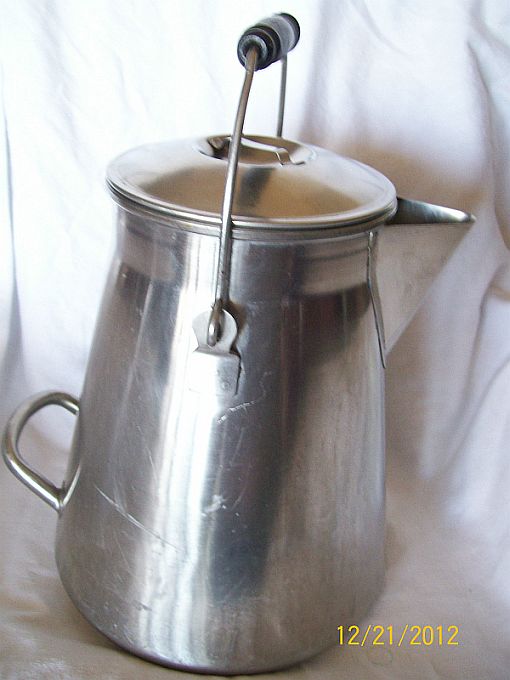  us navy enlisted mess hall galley stainless steel coffee pot