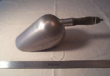navy ice scoop, grain scoop and flour scoop