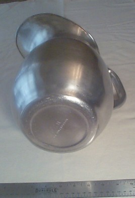 Bottom View of US Navy Enlisted Medium size Water Pitcher, NOTE: USN