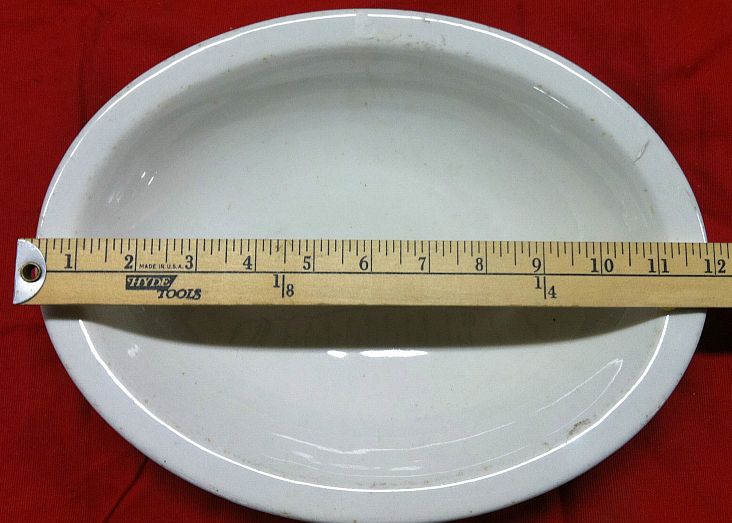 Navy Enlisted Mess Scammell China White Serving Bowl