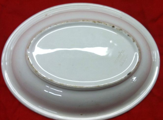 Navy Enlisted Mess Scammell China White Serving Bowl