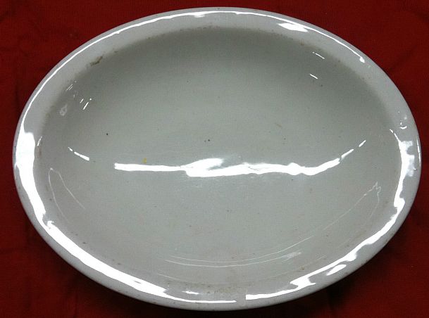Navy Enlisted Mess Scammell China White Serving Bowl
