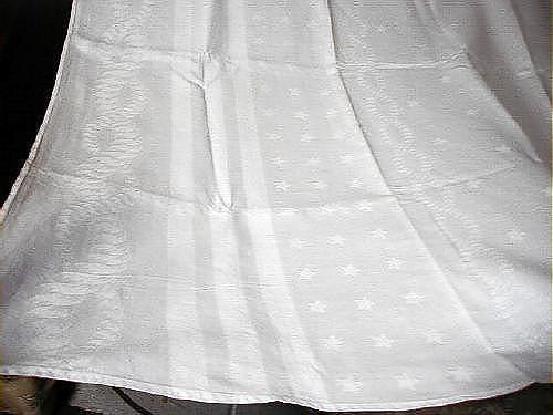 navy tablecloth with twisted rope