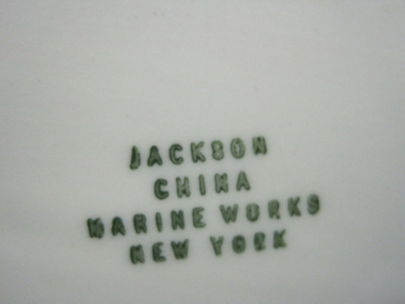 USCG Coast Guard China ivory white, green and burgundy serving platter