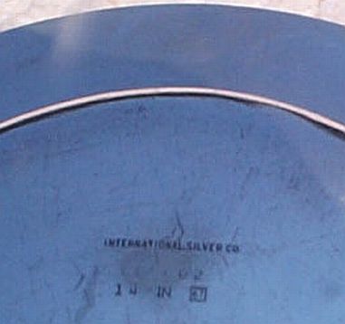 USCG issued Formal Coast Guard Silverplate Serving Tray with Insignia