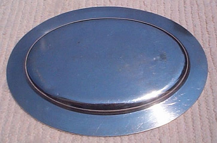 USCG issued Formal Coast Guard Silverplate Serving Tray with Insignia