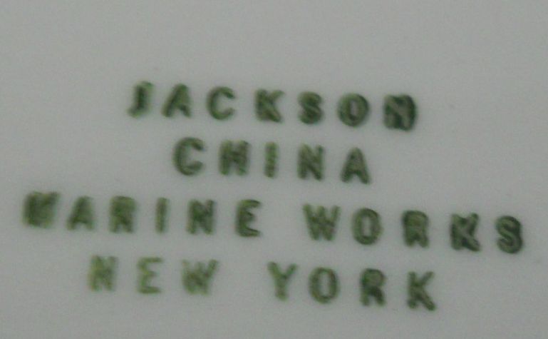 USCG Coast Guard China white serving platter, blue insignia