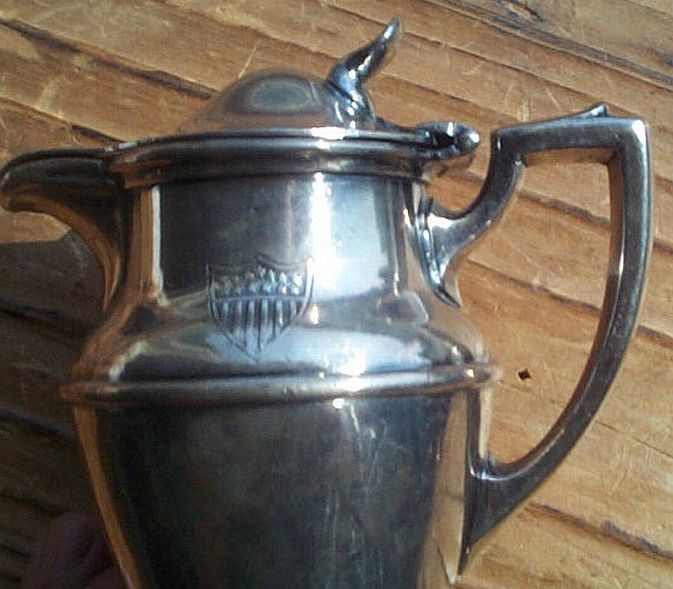 USCG issued Formal Coast Guard Silverplate Creamer with Insignia