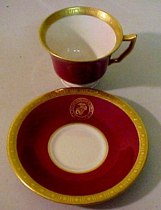 USMC Demitasse Cup and Saucer used by the commandant of the marine corp cushman