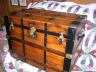 100+ year old Antique Flatop Flat Top Trunk, Small 
