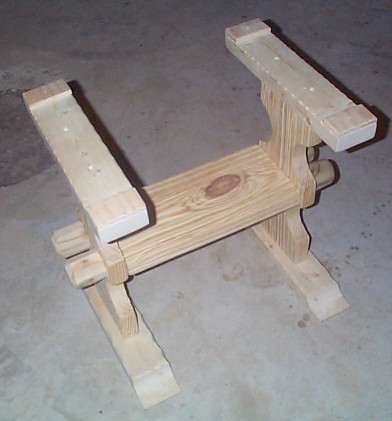 beautifully handcrafted end table size nautical trestle
