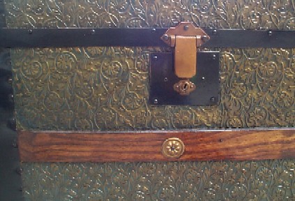  Pirate Sea Chest #93 showing metal cladding design detail