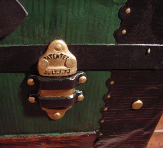 Pirate Chest #9, close view showing 1873 date
