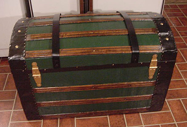 Pirate Chests Dome Top Sea Chest #9 rear view