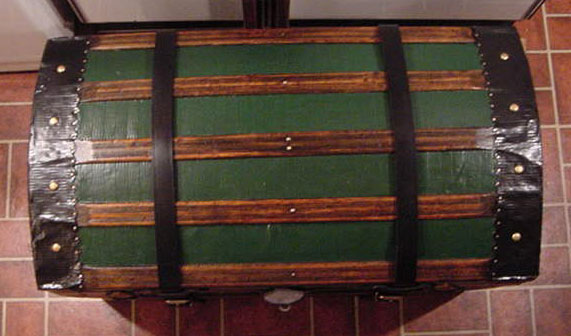 Pirate Treasures Chests Dome Top Chest #9 top view