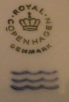 royal danish bottom mark by Royal Copenhagen ceramic makers dated 1963