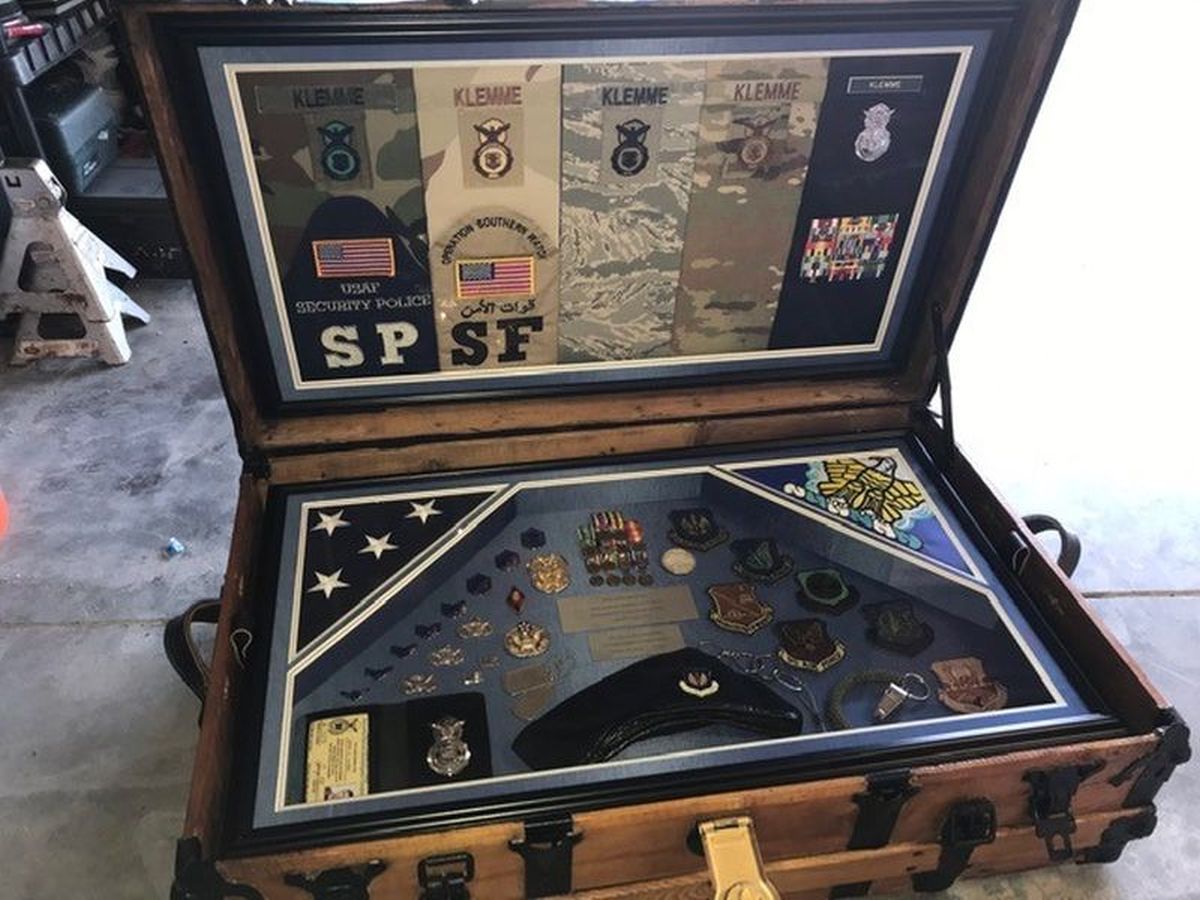 GREY US AIR FORCE TRUNK